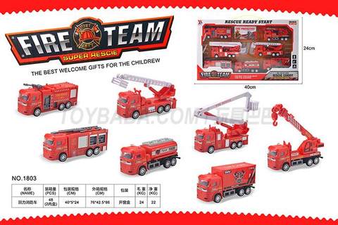 Pullback fire truck